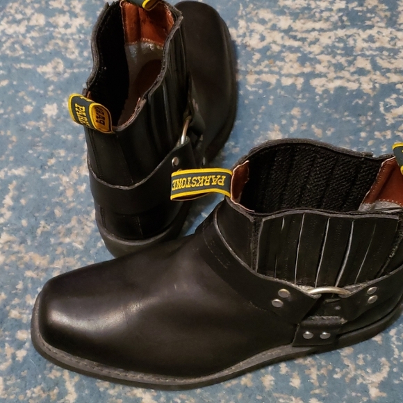 Parkside Black LeatherShort Boots size 10 1/2 - Picture 3 of 10